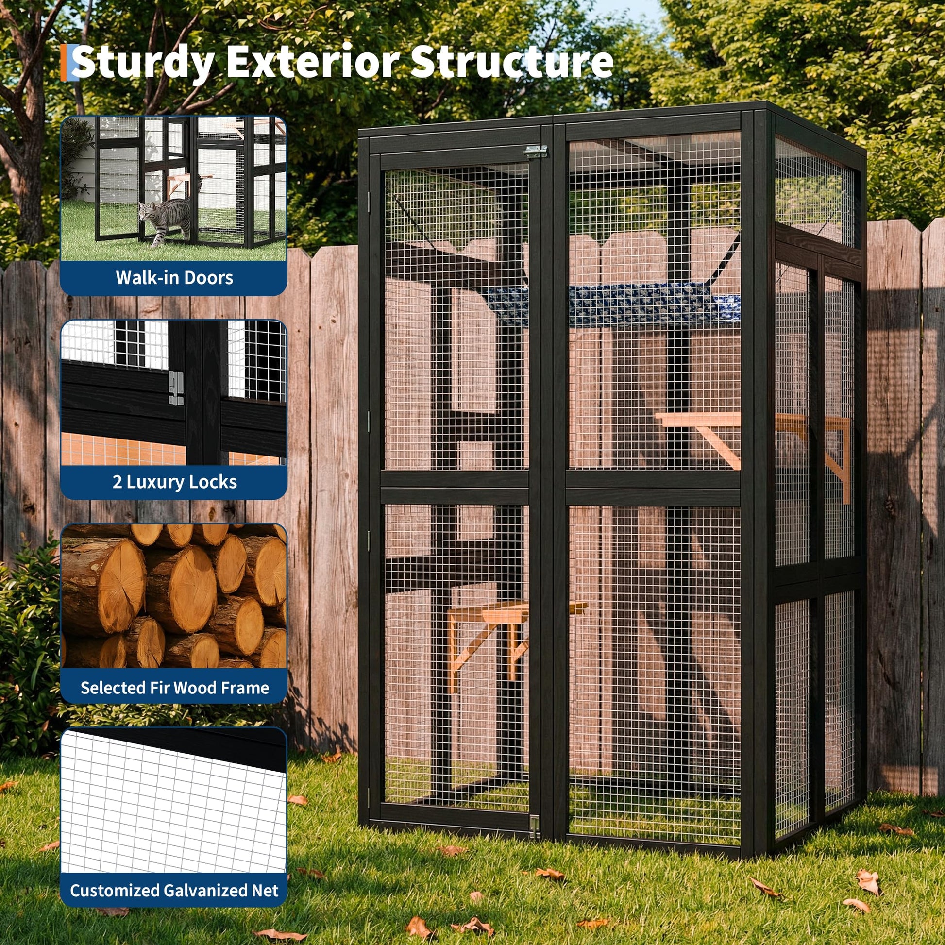 Garvee Catio de Madera para Exterior